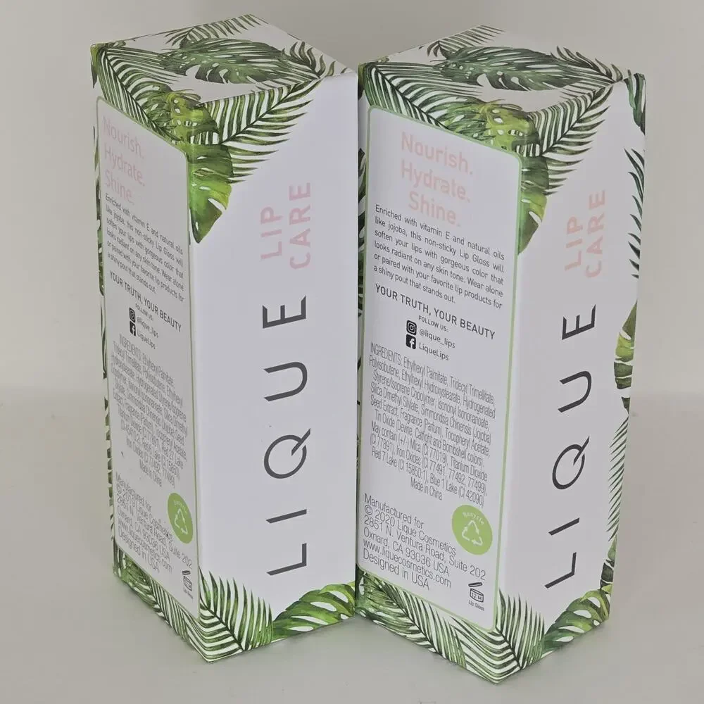 LIQUE Lip Gloss 2-Pack Bombshell & High Roller Nourish‎ Hydrate Shine .22 fl